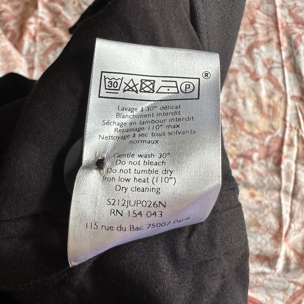 Sezane Alison Skirt Black - Size 2 - Picture 5 of 6